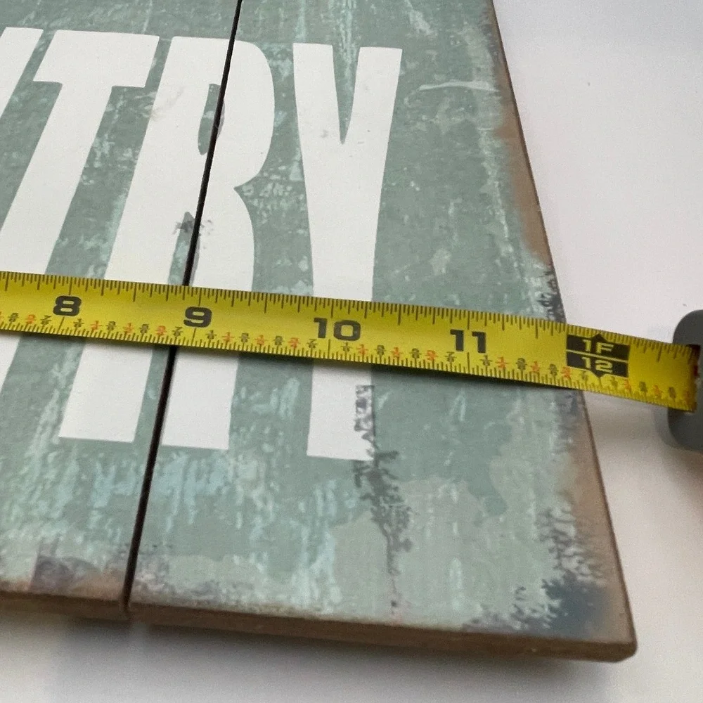 Barnyard Designs Rustic Teal Wood Sign Life Is Better In The Country Wall Art